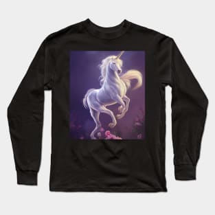 Victorian Unicorn Long Sleeve T-Shirt